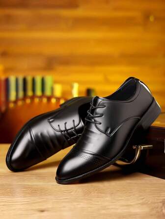 男士商务正装尖头皮鞋，韩版时尚工作牛津鞋，百搭英伦风格