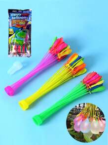 37PCS/111PCS 水球夏季玩具水球游戏和 100PCS/200PCS/500PCS 气球补充包派对夏季气球，户外灌溉水球，自动打结水球 - 混色 - 查看 6