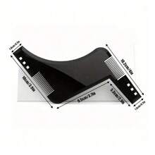 Bart Vorlage Shaper Beard Modeling Template Sideburns Beard Trimming Contour Tool Men Care Comb - Multicolor - View 7