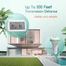 Floating Pool Thermometer With WiFi Gateway Wireless Swimming Pool Thermometer Set App Control 9 Channel Monitor Large Screen For  Aquarium Spa Pond - IBS-M2+IBS-P02RTransmitter - View 5