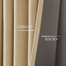 Topfinel 4 Panels Velvet Blackout Grommet Top Curtains Thermal Insulated  Noise Reduction Warm Curtains For Living Dining Room Bedroom Winter Home Decor Room Decor Curtains Machine Washable - Màu be - Xem 7