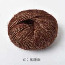 25g Gold Wire Sequin Mohair Yarn Super Soft And Warm Wool Woven Yarn Hand Woven Sweater Shawl Scarf DIY Material Supplies - 25g - View 19