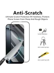 3pcs 16e / 16 Pro / 16 Pro Max / 16 Plus Full Screen Anti-Scratch / Anti-Drop Tempered Glass Screen Protector Compatible With Iphone