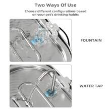 Cat Water Fountain Stainless Steel 3.2L/108oz Capacity, Automatic Pet Water Dispenser With Quiet Pump, And Dishwasher Safe Design For Cats, Dogs