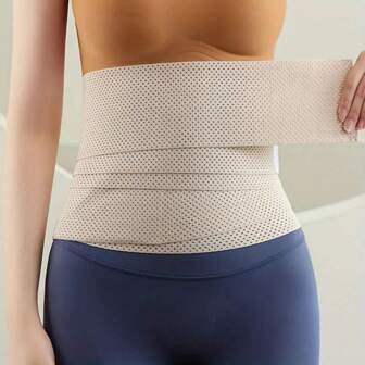 1pc Lightweight And Breathable Abdominal Band For Summer. Breathable And Anti Stuffy Shapewear Belt, Women's Fitness Curve Belt, Women's Underwear And Shapewear. Suitable For Yoga, Sports And Fitness, Clothing Matching, Etc Gym Accessories Lumbar Girdles