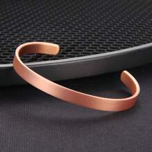 1pc Pure Copper Jewelry Set Adjustable Bracelet Hammered Finish Health Energy Arthritis