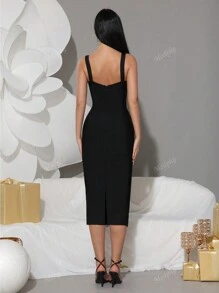 Modphy Nuevo vestido de encaje y tirantes de Modphy, vestido ajustado de fiesta sexy, vestido de novia elegante para dama de honor, vestido de fiesta y noche para mujer