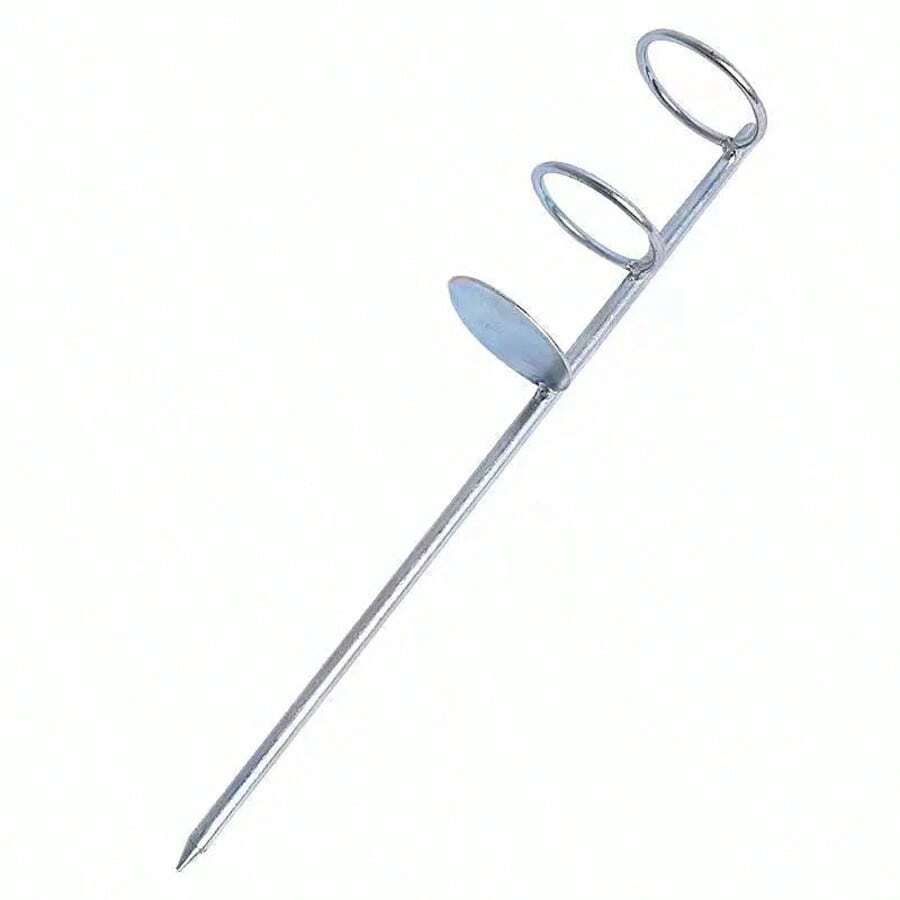 Soporte de caña de pescar de doble anillo de 30/40 cm, soporte de caña de pescar de un solo tenedor, herramientas de pesca para exteriores - 30 centímetros - Ver 1