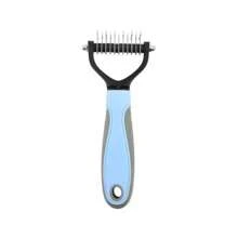 Cat Hair Removal Comb Dog Hair Removal Brush Stainless Steel Double Sided Pet Grooming Brush Removing Tangles Cat Accessories