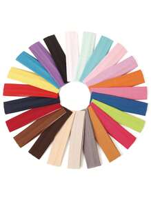 Diadema elástica de unicolor estilo explosión, ideal para yoga y deportes, banda para el cabello que absorbe el sudor, turbante, diadema ancha para hombre y mujer, ideal para fitness, running, yoga. Juego de diademas para decoración del hogar, baño, verano y vuelta al colegio.