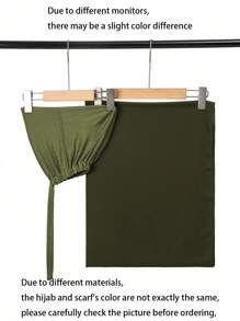 2pcs Women's Scarf And Cap Set, Versatile Solid Color Cap And Scarf Combo For Hijab And Abaya, Elastic Small Hat And Chiffon Scarf Combination Accessories Women