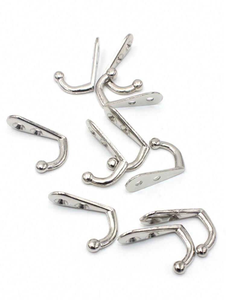 10pcs Vintage Metal Wall Hooks - Heavy Duty Retro Hooks For Bedroom, Wardrobe, Bathroom, Kitchen, Decorative Aesthetic Rooms, Single Hook For Small Items, Towels And Clothing,Nail Holder Key,Floating Shelf,Organiser,Valentine's Day,Valentine's Day Decorations,Hooks,Door Hanger,Bedroom,Hanger,Wall Hanger,Wall Hook, Key Holder,Key Holder Wall,Key Hanger - Multicolor - View 4