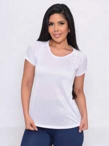 Women Sports Tees & Tanks - 白色 - 查看 3