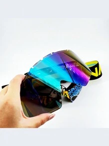 Nafeib Unisex PC Lens Motocross Riding Goggles,Dirt Bike Goggles, Motorcycle Goggles ATV Goggles Ski Goggles Windproof Glasses Racing Goggles,Winter Outdoor Sports Protective Eyewear, Windproof Sandproof Goggles For Ordinary Decorative Use,Valentine's Day Gifts, Skiing Snow Windproof