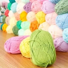 5 stuks ultrazachte handgehaakte stof, voor haken, breien en meerkleurige garens, doe-het-zelf-knutselgarens, 4-draads garen voor doe-het-zelf-sjaal, muts, trui, haakpakketten voor beginners, comfortabel en gezond leven