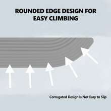 Gummi-Rollstuhlrampe, für Xiao Mi Mijia IRobot Eufy Ecovacs Roborock Staubsaugerroboter Schwellenrampe, geeignet für jede Staubsaugerroboter Schwellenrampe, Innen-Schwellenrampe, Gummi-Schwellenrampe, gepolsterte Heim-Schwellenrampe, Gummi-Kletterauflage, Stufenrampe zum Klettern, Türschwellenplatte, Kehrmaschine Schwellenrampe, Staubsauger Türschwelle.
