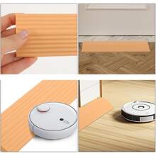 Gummi-Rollstuhlrampe, für Xiao Mi Mijia IRobot Eufy Ecovacs Roborock Staubsaugerroboter Schwellenrampe, geeignet für jede Staubsaugerroboter Schwellenrampe, Innen-Schwellenrampe, Gummi-Schwellenrampe, gepolsterte Heim-Schwellenrampe, Gummi-Kletterauflage, Stufenrampe zum Klettern, Türschwellenplatte, Kehrmaschine Schwellenrampe, Staubsauger Türschwelle.