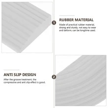 Gummi-Rollstuhlrampe, für Xiao Mi Mijia IRobot Eufy Ecovacs Roborock Staubsaugerroboter Schwellenrampe, geeignet für jede Staubsaugerroboter Schwellenrampe, Innen-Schwellenrampe, Gummi-Schwellenrampe, gepolsterte Heim-Schwellenrampe, Gummi-Kletterauflage, Stufenrampe zum Klettern, Türschwellenplatte, Kehrmaschine Schwellenrampe, Staubsauger Türschwelle.