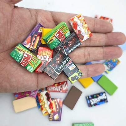 15Pcs/30Pcs Resin Miniature Snack Bag,Accessories For Doll,Collectible Snack Toy
