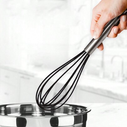 Sturdy Stainless Steel Wires Coated In Professional Silicone,Mini Whisk,Colored Balloon Egg Beater For Blending,Whisking,Beating,Stirring,Cooking,Baking