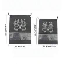 5pcs/Set Shoe Storage Bag With Thickened Non-Woven Fabric Strap Mouth Large Capacity Travel Waterproof Shoe Bag Moistureproof