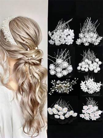 Super Fairy U-Shaped Pearl Hairpin Set Headdress Dress Outdoor Styling Accessories