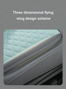 全新卡通汽车座椅垫，4 季全覆盖汽车座椅套，皮革和网眼织物材质 - 均碼 - 查看 5