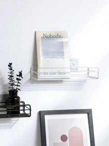 1pc Bathroom Shelf, Shower Storage Rack, Triangular Wall Mount Organizer For Bathroom & Kitchen, No Drilling Required, Essential For Back To School Bathroom Accessories - White - View 8