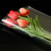 40 piezas de papel de cristal transparente, película fina de OPP, material de embalaje protector de flores a prueba de agua para ramos