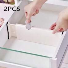 T Drawer Divider Adjustable Home Organization Dividers White Plastic Partition Holder Creative Retractable Drawer Dividers