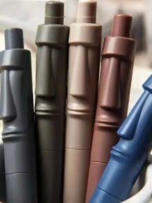 1pc Retro Sculpture Ballpoint Pen, Creative Personalized Compact Pen For Students And Office Use