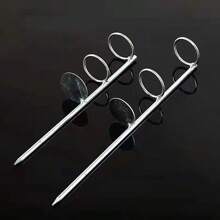 Soporte de caña de pescar de doble anillo de 30/40 cm, soporte de caña de pescar de un solo tenedor, herramientas de pesca para exteriores - 30 centímetros - Ver 3