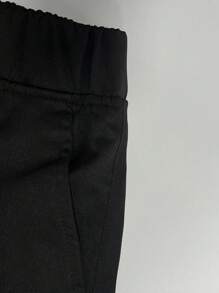 1 pièce Pantalon cargo droit décontracté et ample de couleur unie à poches multiples pour adolescent garçon/adolescents garçons, pour l'exercice et l'extérieur, printemps/été/automne