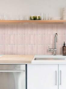 1pc/10pcs Matte Self Adhesive Wall Tiles, 3D Peel And Stick Tile Stickers For Bathroom, 3D Wall Panels Indoor, Kitchen Decor, Modern Wall Decor - Multicolor - View 4