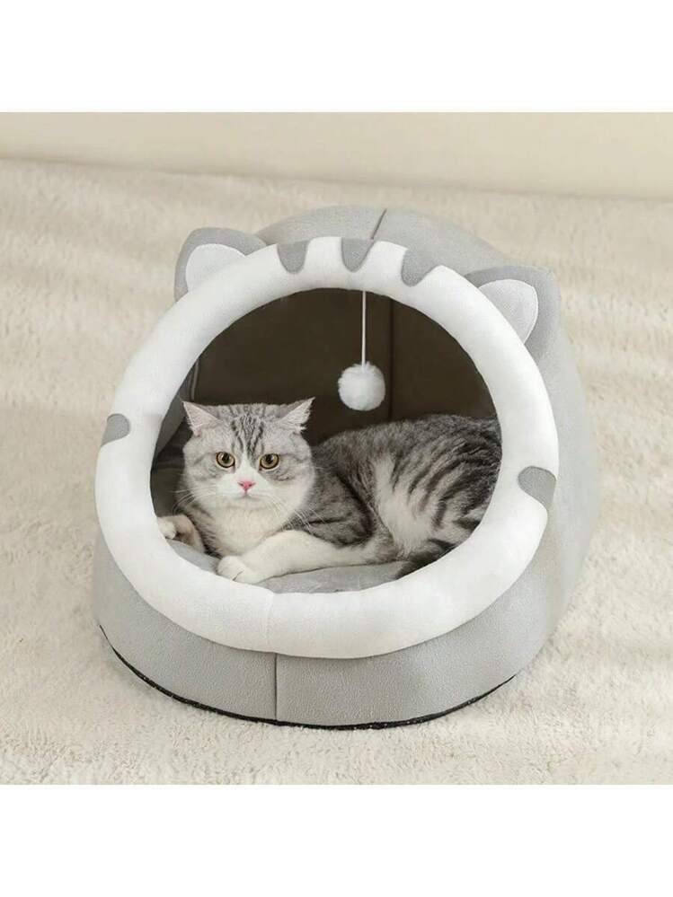 ペットハウス ベッド クッション スーパーキャットベッド 暖かいペットハウス 子猫の洞窟クッション 猫
