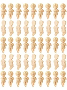 72/36/24pcs Tiny King Cake Figurines, 1.5 Inch Bulk Mini Statues, Suitable For Ice Cubes Games, Carnival Parties, DIY Crafts, Game Props, Decorations
