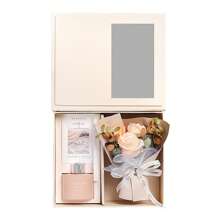 Pampering Present Sets For Women With Translucent Present Box, Aromatherapy, Aromatherapy Card, Soap Flower Aromatherapy Kits - Champagne - View 2