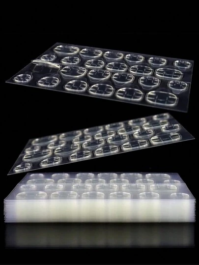 288枚(12個入り)の防水通気性フィルム両面ネイルグルー、プレミアムジェリーグルー - DIYクラフト、スクラップブッキングなどに最適な世界市場向け