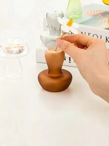 1 pezzo Portacandela in vetro a forma di fungo, supporto per candele in stile nordico semplice per scrivania, matrimoni, feste, casa