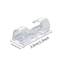 Self-Adhesive Cord Non-Marking Clips, No Damage Cable Wire Organizer Clamp For Desktop, Car Charging Cable Management - Multicolor - View 3