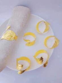 3pcs/4pcs/5pcs/6pcs Metal Napkin Rings, Multi-Color Napkin Holders For Hotel Supplies, Home Kitchen Dining Table Decor, Cloth Napkin Rings Suitable For Daily Life, Parties, Guests, All Seasons - Multicolor - View 14