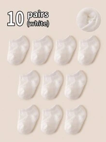 20 Pairs Kids/Baby No Show Ankle Socks, Comfortable For Spring And Summer - Multicolor - View 12