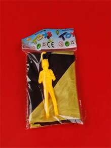 多种颜色可选一套，户外手动投掷降落伞玩具带迷你士兵，免费组装，伞兵弹簧，户外运动玩具礼物