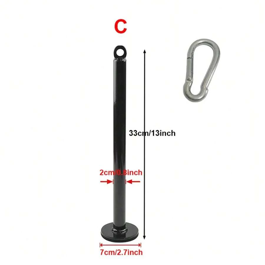 Fitness Loading Pin Pulley Cable System Attachment Dumbbell Rack Home Gym Workout Strength Training Weight Lifting Exercises - Beige - View 1