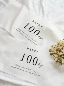 1 peça de poliéster de alta qualidade, liso, aniversário, 100 dias, decoração de fundo, pano de pendurar, tapeçaria de parede para festa