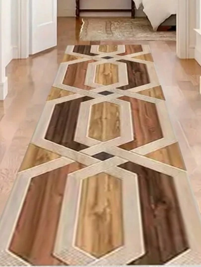 1 adet Kahverengi Geometrik Vintage Baskılı Koşu Paspası, Peluş Halı, Yumuşak Rahat Kapı Paspası, Canlı Renkler, Ev Dekoru, Oturma Odası, Koridor, Yatak Odası, Mutfak, Giriş, İç Mekan, Dayanıklı ve Kolay Temizlenebilir, Yatak Odası Dekoru, Ev Dekorasyonu, Oda Dekoru, Açık Hava Paspası, Bahçe Halısı, Oturma Odası Halısı