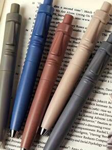 1pc Retro Sculpture Ballpoint Pen, Creative Personalized Compact Pen For Students And Office Use