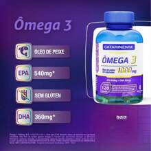 Omega 3 Catarinense 1000mg 120 Capsules (Fish Oil, EPA, DHA) - Others - View 5