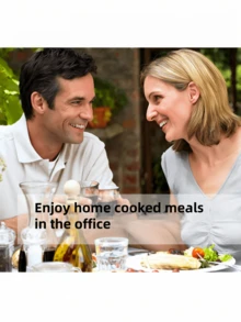 1 件可爱卡通户外野餐午餐冰袋手提袋，帆布隔热防水手提袋