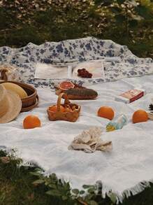 1 pezzo Telo da picnic in stile Ins, telo da picnic in stile bohémien, tappetino all'aperto spesso in stile Ins, telo da picnic e campeggio, tappeto bohémien, mantella antivento da esterni, tappetino impermeabile, adatto per picnic all aperto, mantella antivento, tovaglia, decorazione esterna, regalo per la fidanzata, regalo per la festa del papà; un must per i viaggi all aperto